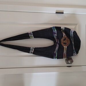 Kathmandu Imports Peace Sign Rainbow/Black Bag Tiedye Used